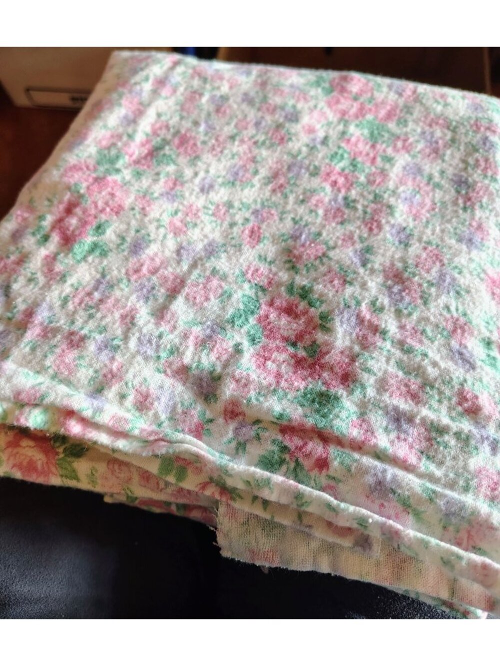 Vtge Floral Cotton Fabric Soft Material 2 pc-1-7.5 yds; 2- 3 yd;= 10.5 yds 36" W